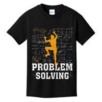 Rock Climbing Math Lover Problem Solving Mathematician Kids T-Shirt