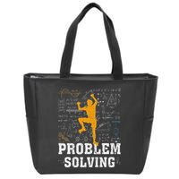 Rock Climbing Math Lover Problem Solving Mathematician Zip Tote Bag