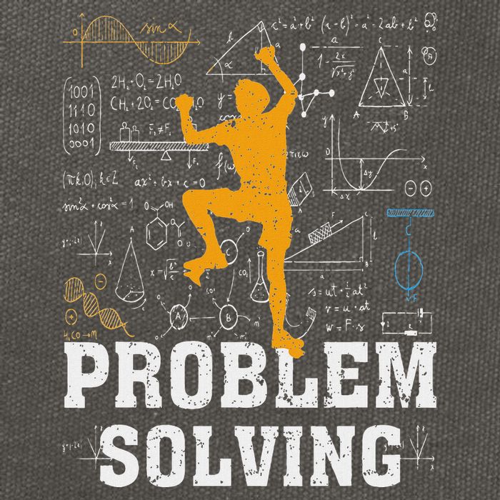 Rock Climbing Math Lover Problem Solving Mathematician Cotton Canvas Backpack