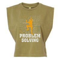 Rock Climbing Math Lover Problem Solving Mathematician Garment-Dyed Women's Muscle Tee