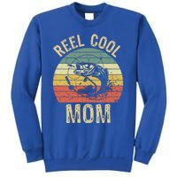 Reel Cool Mom Fishing Funny Gift Fishing Lovers Retro Gift Sweatshirt