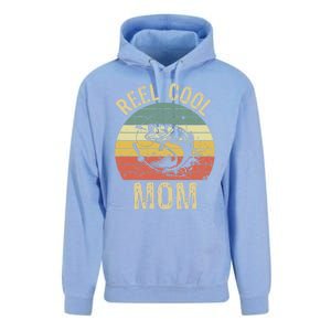 Reel Cool Mom Fishing Funny Gift Fishing Lovers Retro Gift Unisex Surf Hoodie