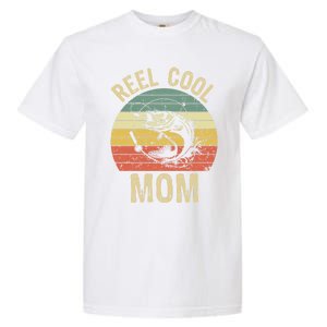 Reel Cool Mom Fishing Funny Gift Fishing Lovers Retro Gift Garment-Dyed Heavyweight T-Shirt