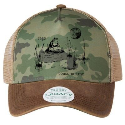 Rage Consumes Me Frog Funny Legacy Tie Dye Trucker Hat