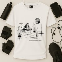 Rage Consumes Me Frog Funny Cooling Performance Crew T-Shirt