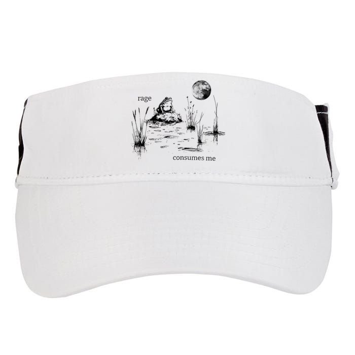 Rage Consumes Me Frog Funny Adult Drive Performance Visor