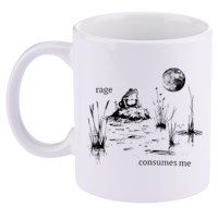 Rage Consumes Me Frog Funny 11oz C Handle Ceramic Mug