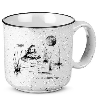 Rage Consumes Me Frog Funny 15oz Campfire Ceramic Mug