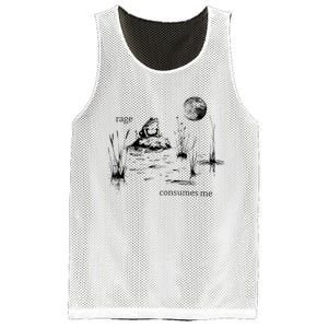 Rage Consumes Me Frog Funny Mesh Reversible Basketball Jersey Tank