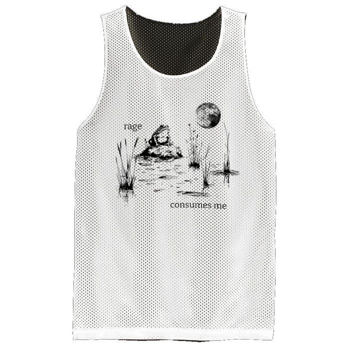 Rage Consumes Me Frog Funny Mesh Reversible Basketball Jersey Tank