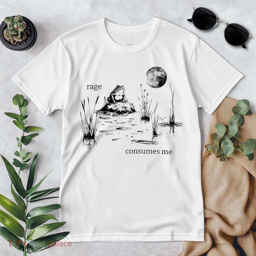 Rage Consumes Me Frog Funny Premium T-Shirt