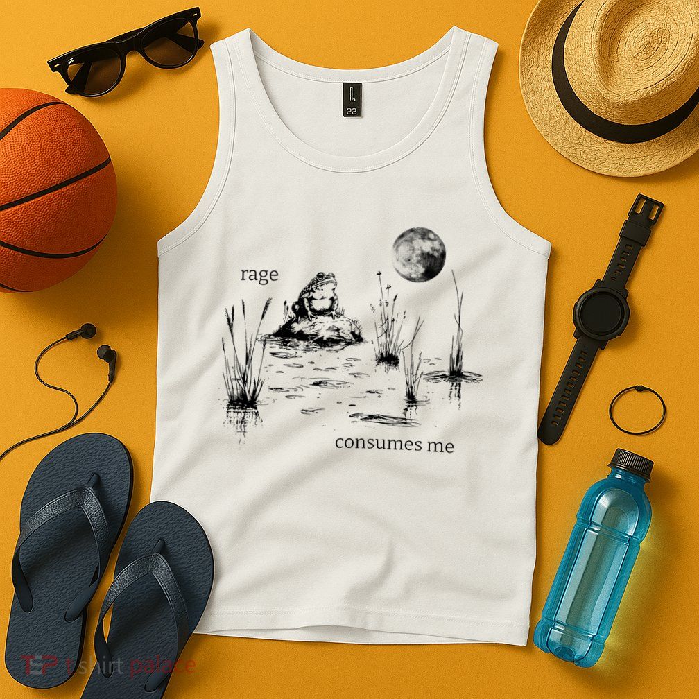 Rage Consumes Me Frog Funny Tank Top