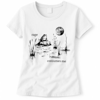 Rage Consumes Me Frog Funny Womens T-Shirt