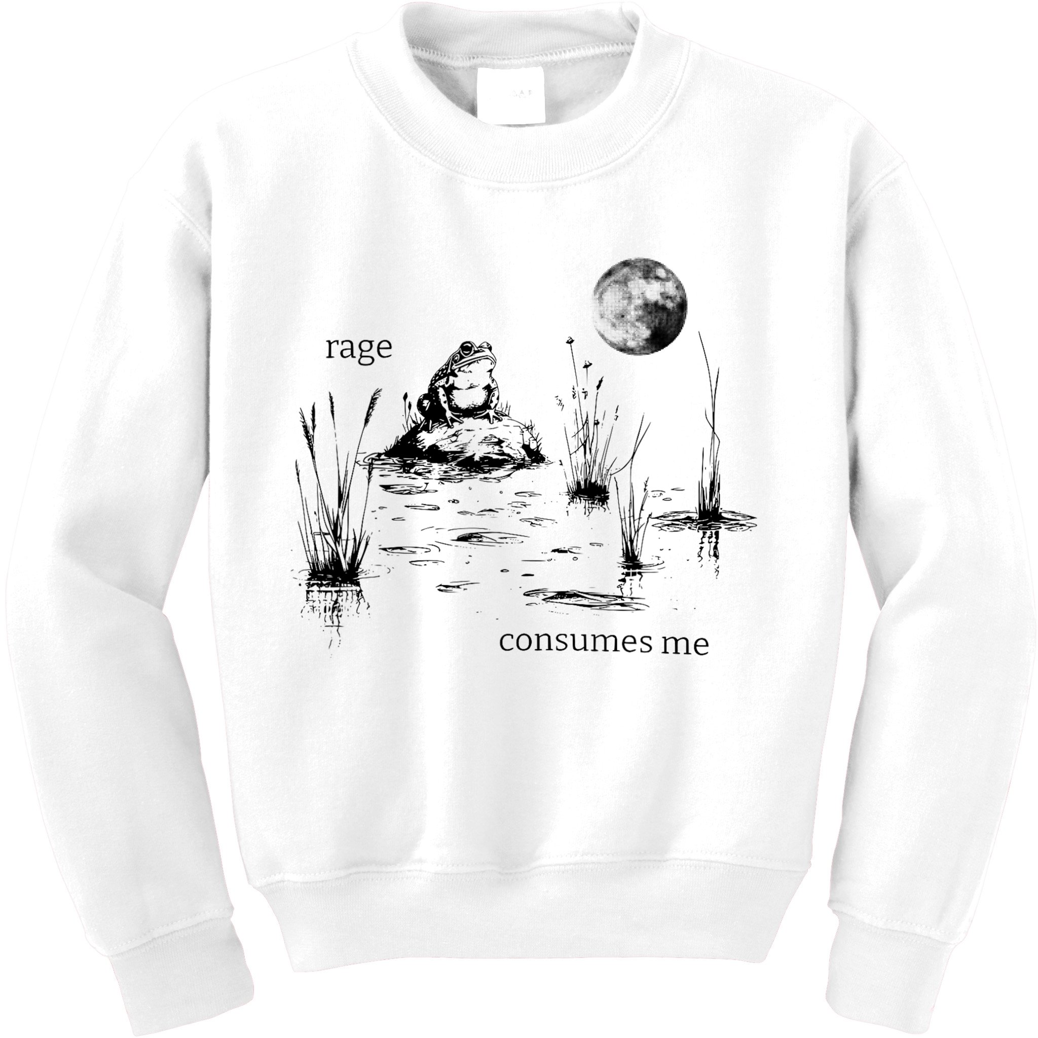 Rage Consumes Me Frog Funny Kids Sweatshirt