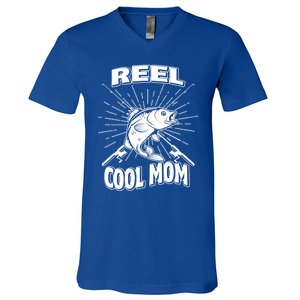 Reel Cool Mom Fishing 'S Hobby Pole Lake Gift V-Neck T-Shirt