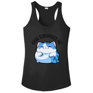 Rage Consumes Me Funny Cat Ladies PosiCharge Competitor Racerback Tank