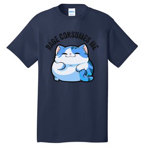 Rage Consumes Me Funny Cat Tall T-Shirt