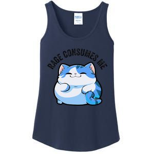 Rage Consumes Me Funny Cat Ladies Essential Tank