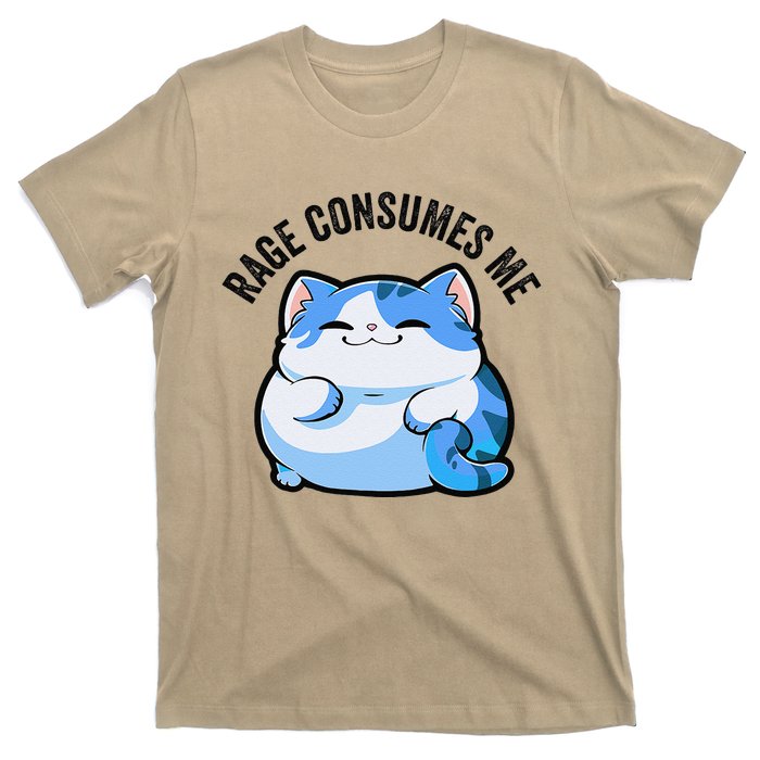 Rage Consumes Me Funny Cat T-Shirt