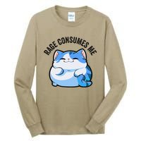 Rage Consumes Me Funny Cat Tall Long Sleeve T-Shirt