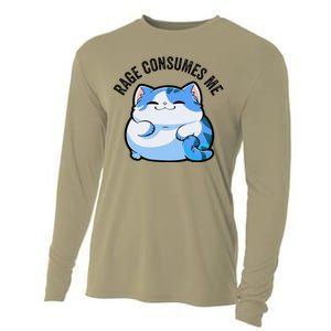 Rage Consumes Me Funny Cat Cooling Performance Long Sleeve Crew