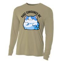 Rage Consumes Me Funny Cat Cooling Performance Long Sleeve Crew