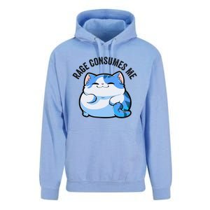 Rage Consumes Me Funny Cat Unisex Surf Hoodie