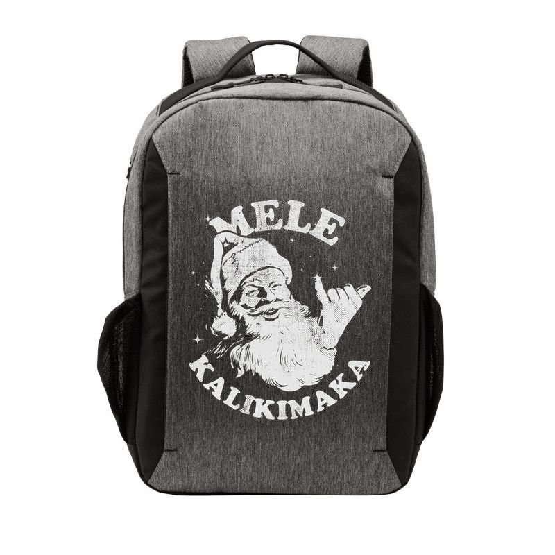 Retro Christmas Mele Kalikimaka Santa Shaka Hawaii Essential Vector Backpack