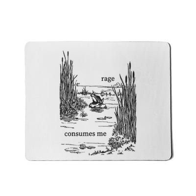 Rage Consumes Me Frog Funny Mousepad