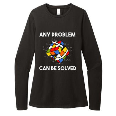 Rubik's Cube Magic Cube Retro Rubi Vintage Nerd Womens CVC Long Sleeve Shirt