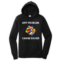 Rubik's Cube Magic Cube Retro Rubi Vintage Nerd Women's Pullover Hoodie