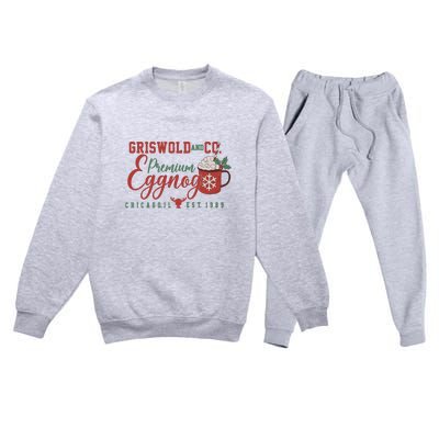 Retro Christmas Movie Premium Crewneck Sweatsuit Set