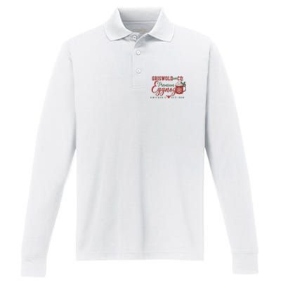 Retro Christmas Movie Performance Long Sleeve Polo