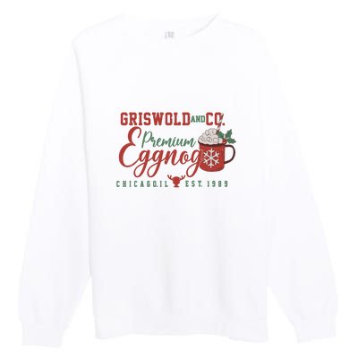 Retro Christmas Movie Premium Crewneck Sweatshirt