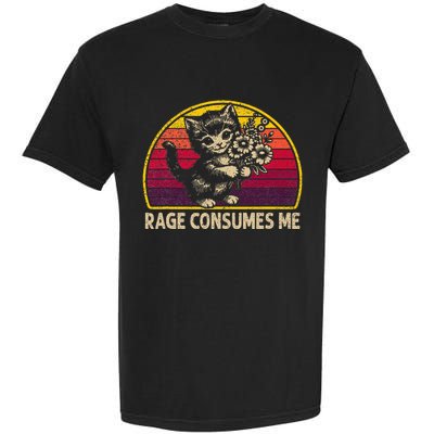 Rage Consumes Me Funny Cat Humor Joke Garment-Dyed Heavyweight T-Shirt