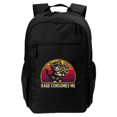 Rage Consumes Me Funny Cat Humor Joke Backpack