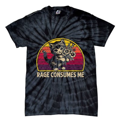 Rage Consumes Me Funny Cat Humor Joke Tie-Dye T-Shirt