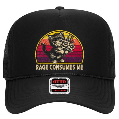 Rage Consumes Me Funny Cat Humor Joke Trucker Hat