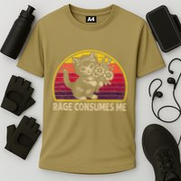 Rage Consumes Me Funny Cat Humor Joke Cooling Performance Crew T-Shirt