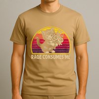 Rage Consumes Me Funny Cat Humor Joke T-Shirt