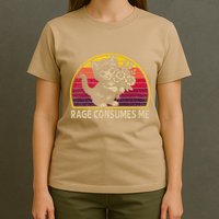 Rage Consumes Me Funny Cat Humor Joke T-Shirt