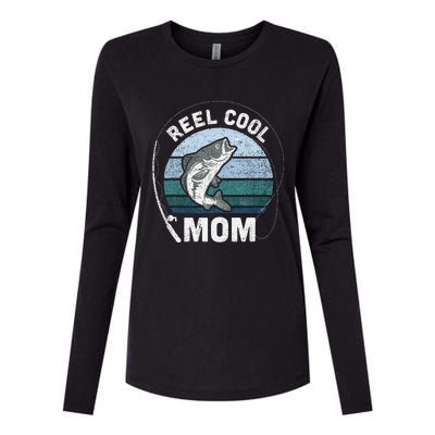 Reel Cool Mom Fishing Mothers Day Womens Cotton Relaxed Long Sleeve T-Shirt