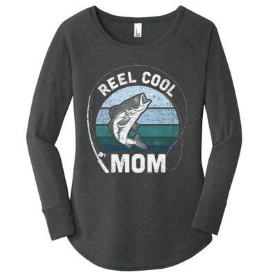 Reel Cool Mom Fishing Mothers Day Women's Perfect Tri Tunic Long Sleeve Shirt