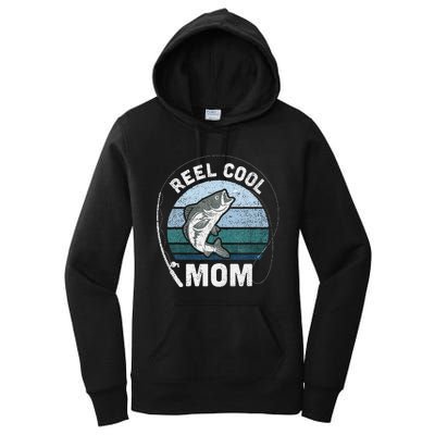 Reel Cool Mom Fishing Mothers Day Women's Pullover Hoodie