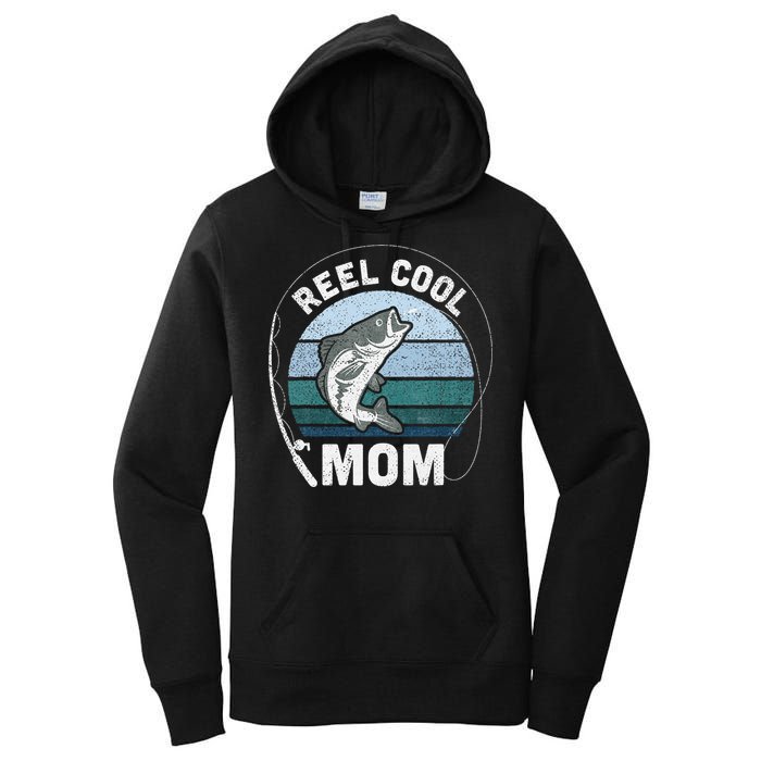 Reel Cool Mom Fishing Mothers Day Women's Pullover Hoodie