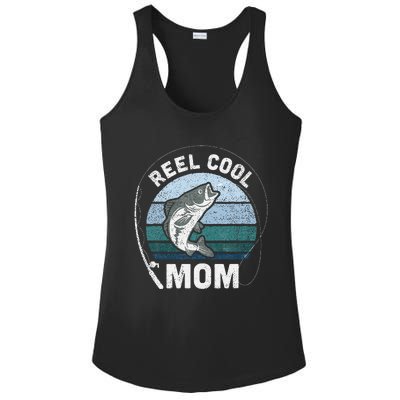 Reel Cool Mom Fishing Mothers Day Ladies PosiCharge Competitor Racerback Tank