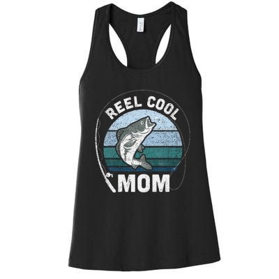 Reel Cool Mom Fishing Mothers Day Women's Racerback Tank