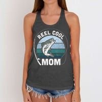 Reel Cool Mom Fishing Mothers Day Women's Knotted Racerback Tank