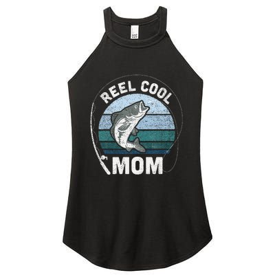 Reel Cool Mom Fishing Mothers Day Women's Perfect Tri Rocker Tank