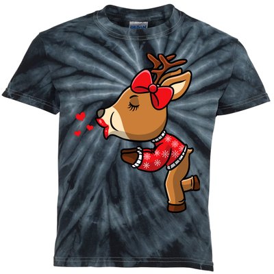 Reindeer Christmas Matching Couple Kids Tie-Dye T-Shirt